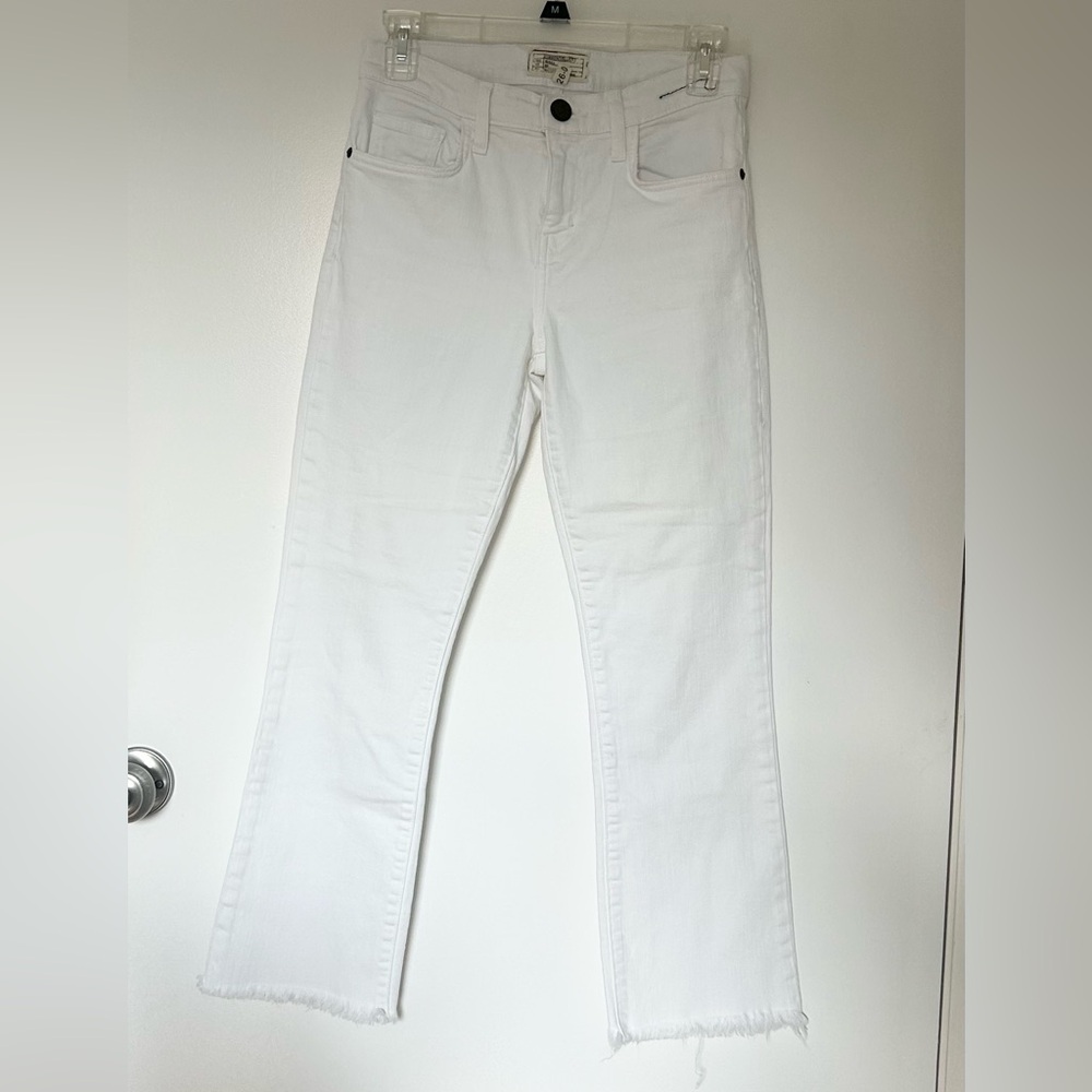 Current/Elliott White Flare Jeans